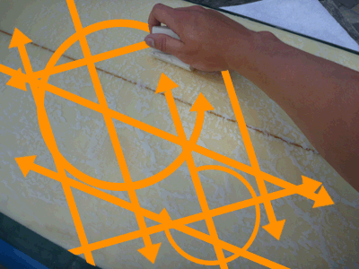 Psycho: Go every direction, make spirals, do whatever waxing technique psycho