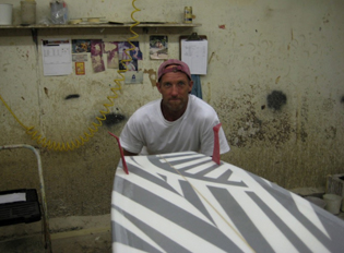 Randy With His Board randy stockstill or stonefish skegs