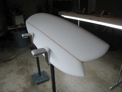 An Asymmetrical Surfboard photo:hydrodynamica Ekstrom asymmetrical surfboard