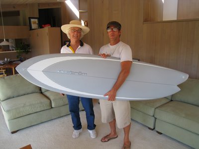 Carl Ekstrom & Richard Kenvin photo:hydrodynamica asymmetrical surfboard designs